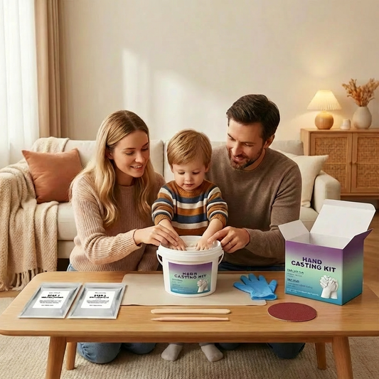 Håndaftrykssæt til familier og par – 3D gips mindesæt
